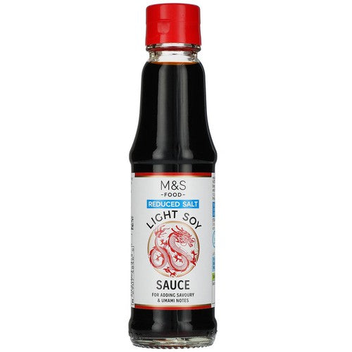 M&S Light Soy Sauce Reduced Salt 150ml (Pack of 2)
