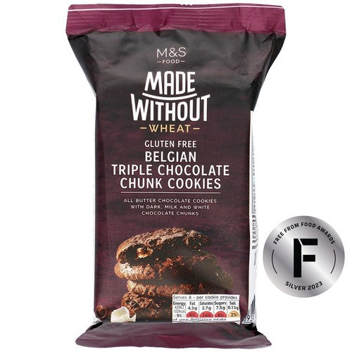 M&S Made Without Belgian Chocolate Cookies 150g (Pack of 2)