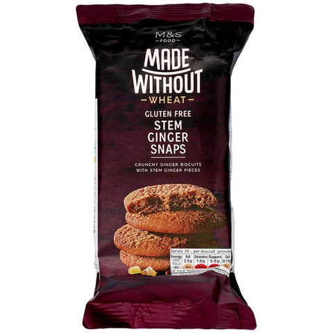 M&S Made Without Stem Ginger Snaps 150g (Pack of 2)