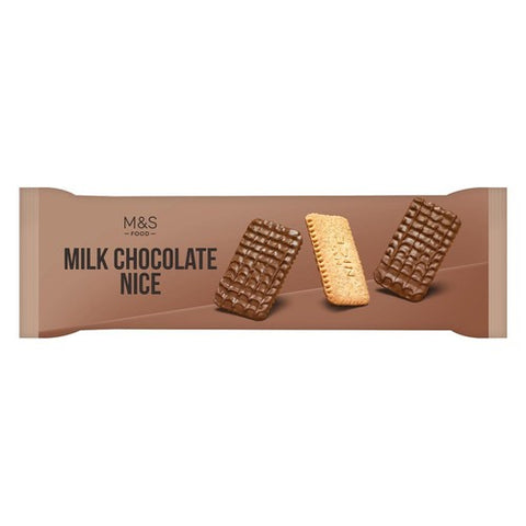 M&S Milk Chocolate Coated Nice 250g (Pack of 2)