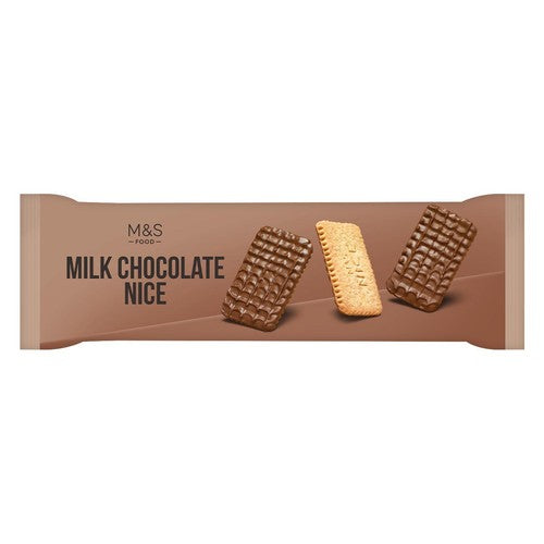 M&S Milk Chocolate Coated Nice 250g (Pack of 2)