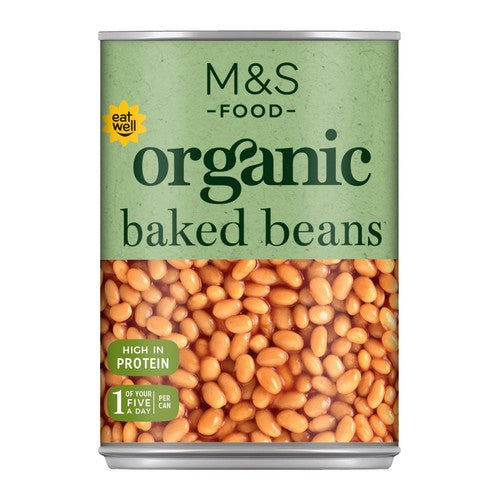 M&S Organic Baked Beans 400g (Pack of 3)