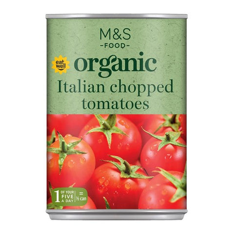 M&S Organic Italian Chopped Tomatoes 400g (Pack of 3)