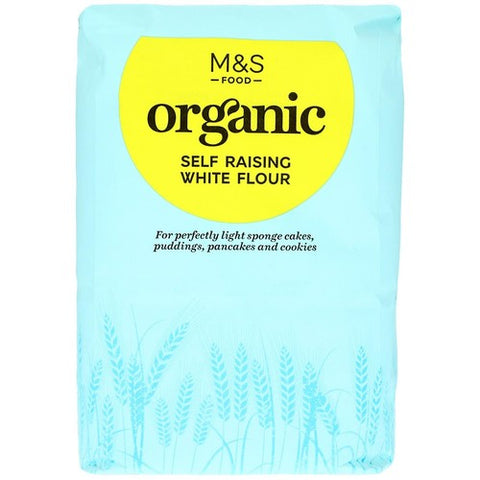 M&S Organic Self Raising White Flour 1.5kg (Pack of 2)