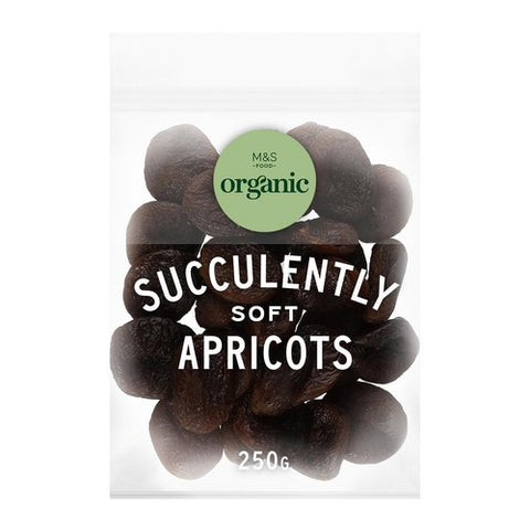 M&S Organic Soft Apricots 250g (Pack of 2)