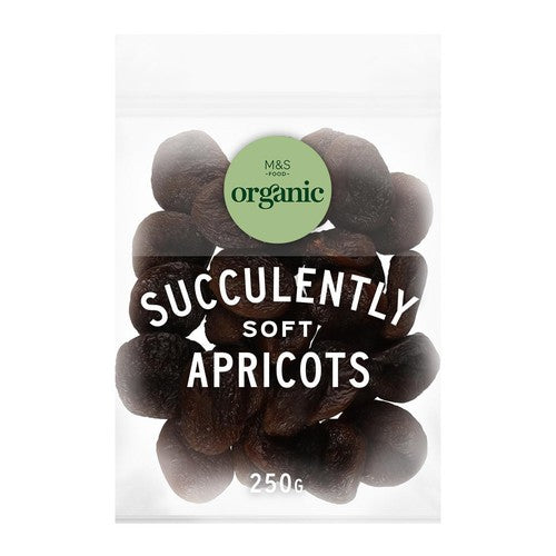 M&S Organic Soft Apricots 250g (Pack of 2)