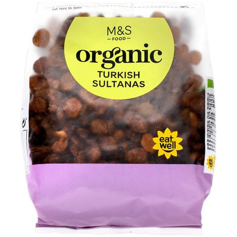 M&S Organic Sultanas 375g (Pack of 2)