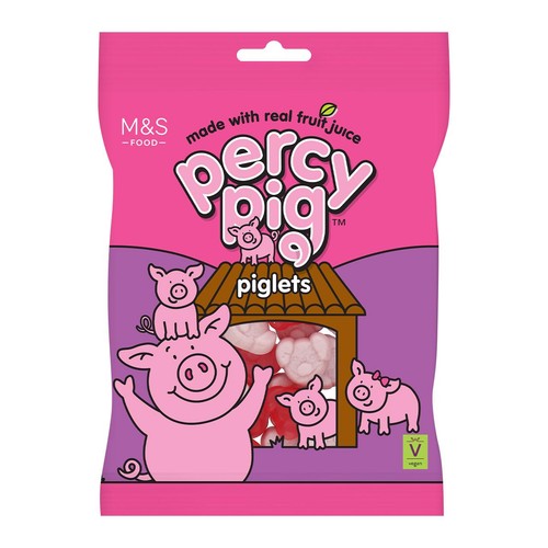 M&S Percy Pig Piglet Fruit Gums 170g (Pack of 6)