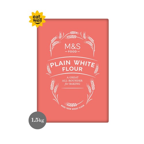 M&S Plain White Flour 1.5kg (Pack of 2)