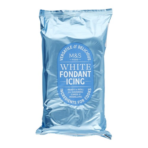 M&S Ready to Roll White Fondant Icing 1kg (Pack of 2)