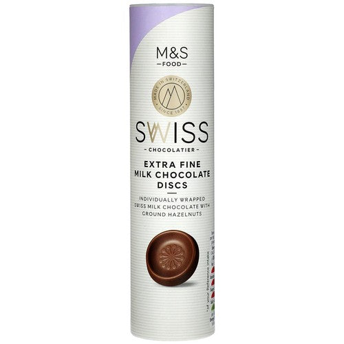 M&S Swiss Extra Fine Milk Chocolate Discs 115g (Pack of 3)