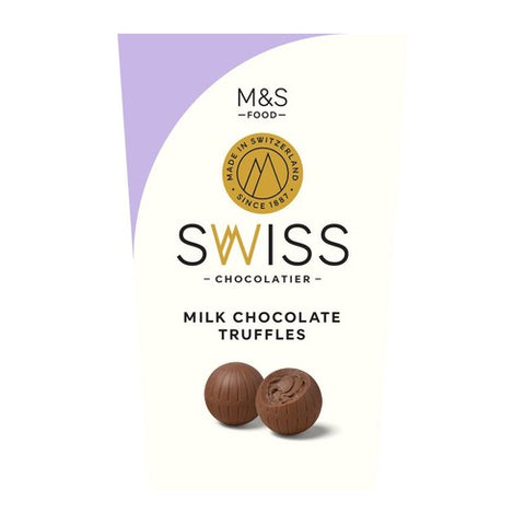 M&S Swiss Milk Chocolate Truffles 205g (Pack of 3)