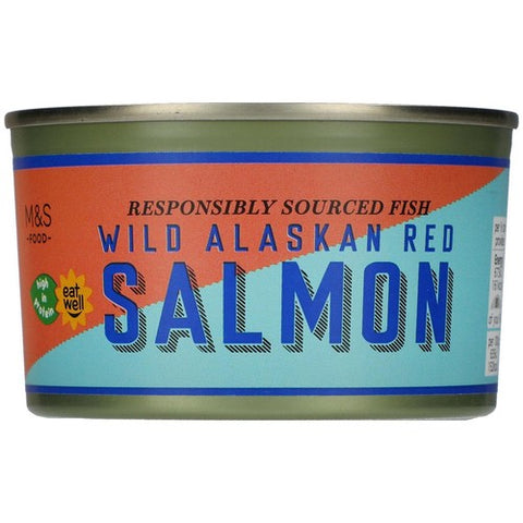 M&S Wild Alaskan Red Salmon 213g (Pack of 3)