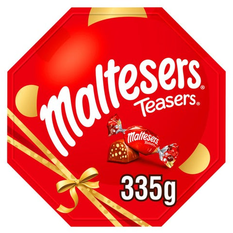 Maltesers Teasers Milk Chocolate Honeycomb Centerpiece Gift Box 335g (Pack 3)