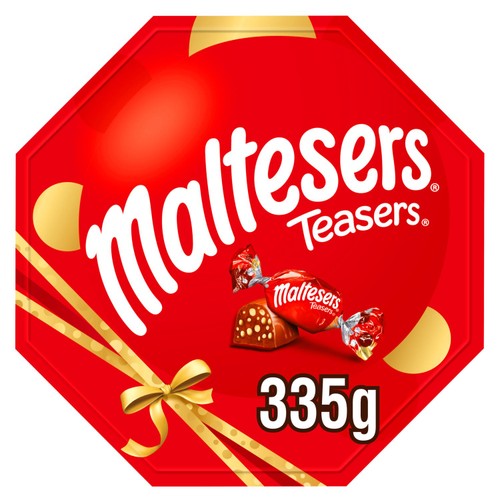 Maltesers Teasers Milk Chocolate Honeycomb Centerpiece Gift Box 335g (Pack 3)