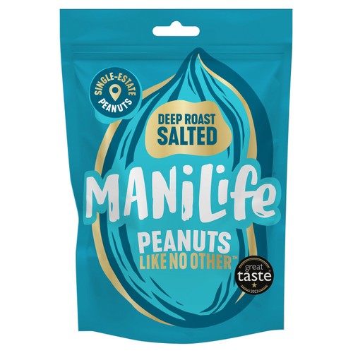 ManiLife Deep Salted Peanuts 75g (Pack of 2)