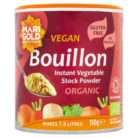 Marigold Organic Swiss Vegetable Vegan Bouillon Powder 150g (Pack of 6)