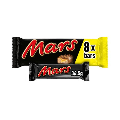 Mars Caramel, Nougat Milk Chocolate Snack Size Bars Multipack 8 x 34.5g (Pack 3)