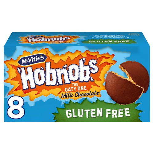 McVitie's Gluten Free Hobnobs Milk Chocolate Biscuits 150g (Pack of 2)