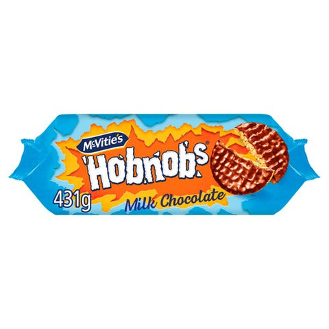 McVitie's Hobnobs Milk Chocolate Biscuits 431g (Pack of 2)