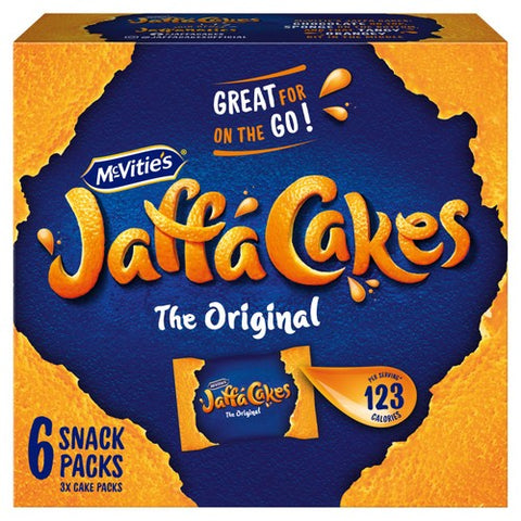 McVitie's Jaffa Cakes Original Biscuits Snack Packs 198g (Pack of 2)