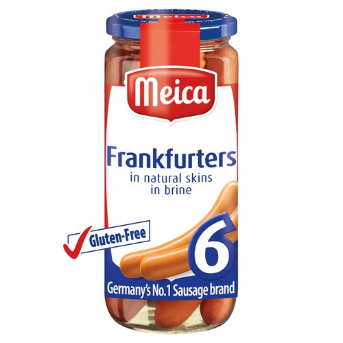 Meica Frankfurter Pork Hot Dog Sausages 375g (Pack of 3)