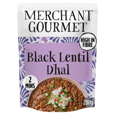 Merchant Gourmet Black Dhal with Black Lentils & Coconut Cream 280g (Pack of 3)