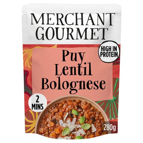 Merchant Gourmet Puy Lentil and Mixed Mushroom Bolognese 280g (Pack of 2)