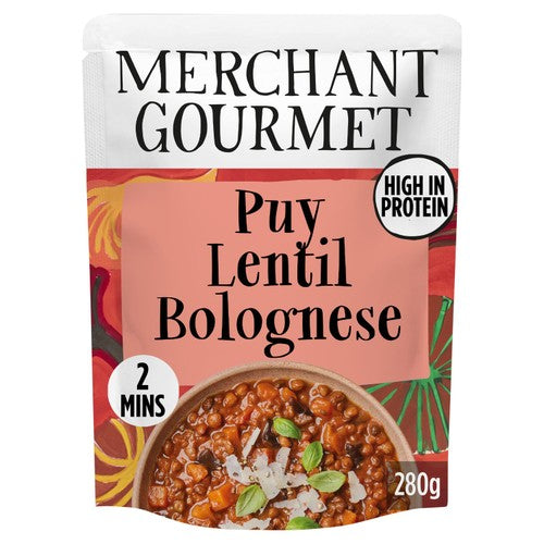 Merchant Gourmet Puy Lentil and Mixed Mushroom Bolognese 280g (Pack of 2)