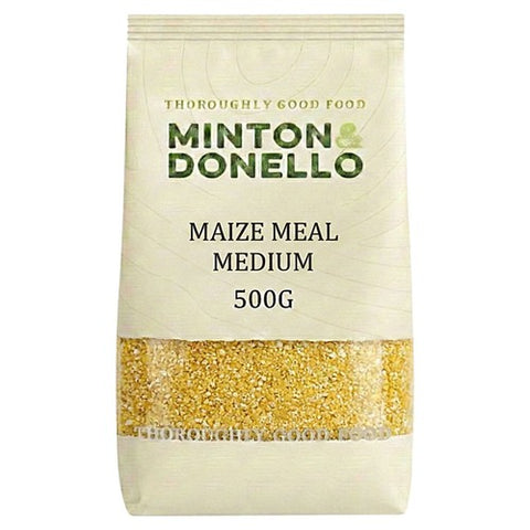 Minton & Donello Maize Meal Medium 500g (Pack of 2)