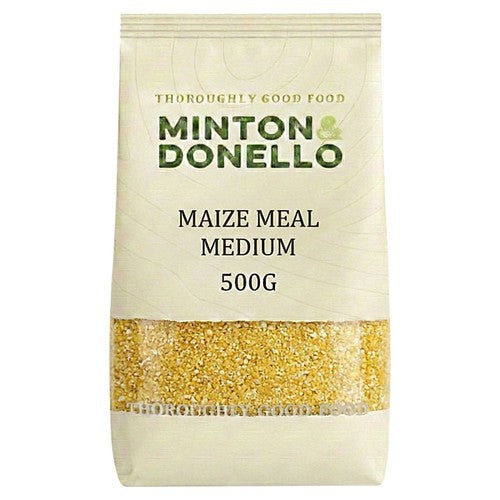 Minton & Donello Maize Meal Medium 500g (Pack of 2)