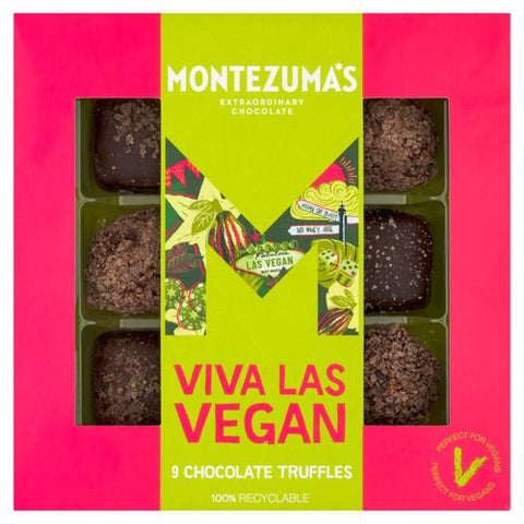 Montezuma's Viva Las Vegan 9 Truffle Collection 110g (Pack of 6)