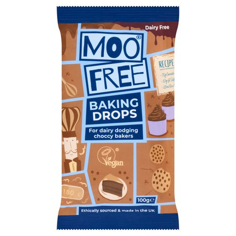 Moo Free 'Milk' Choccy Baking Drops 100g (Pack of 3)