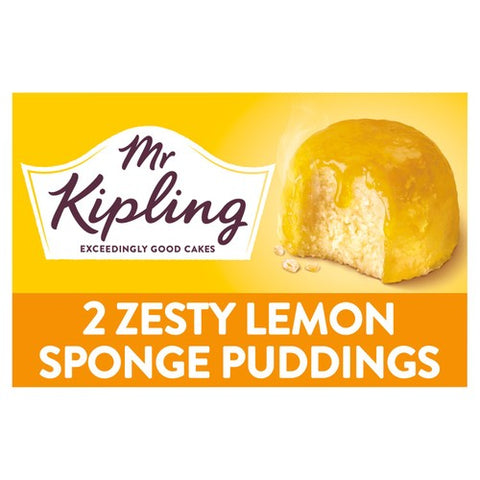 Mr Kipling Lemon Sponge Pudding Desserts 2 's (Pack of 2)