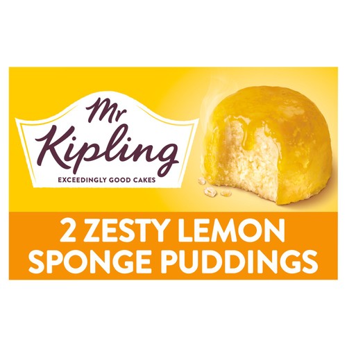 Mr Kipling Lemon Sponge Pudding Desserts 2 's (Pack of 2)