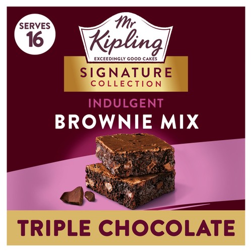Mr Kipling Signature Triple Choc Brownie Mix 368g (Pack of 2)