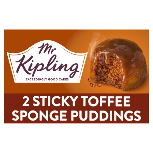 Mr Kipling Sticky Toffee Sponge Pudding Desserts 2 's (Pack of 2)