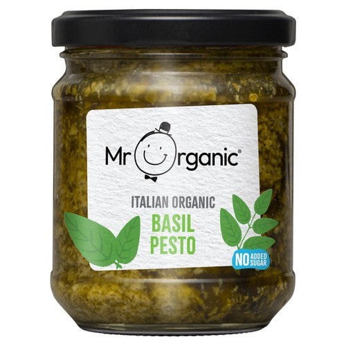Mr Organic Basil Pesto 190g (Pack of 2)