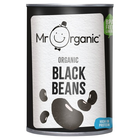 Mr Organic Black Beans 400g (Pack of 3)