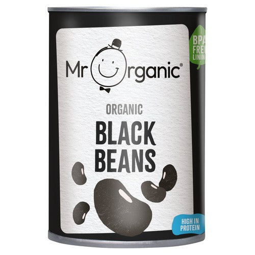 Mr Organic Black Beans 400g (Pack of 3)