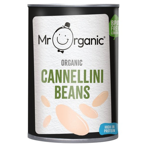 Mr Organic Cannellini Beans 400g (Pack of 3)