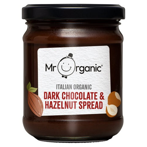 Mr Organic Dark Chocolate & Hazelnut Spread 200g (Pack of 2)