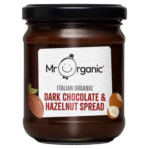 Mr Organic Dark Chocolate & Hazelnut Spread 200g (Pack of 2)