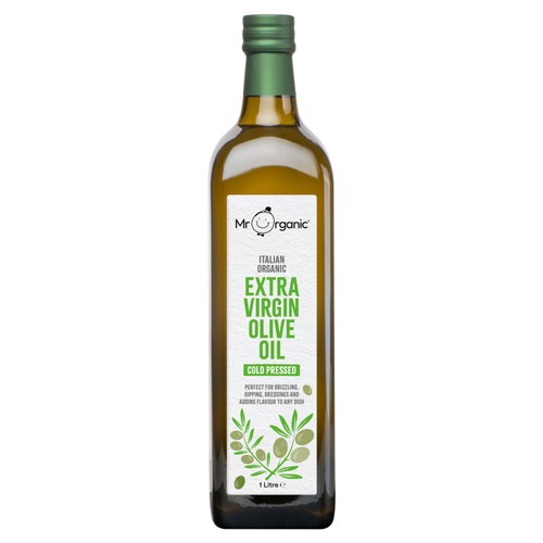 Mr Organic Italian Extra Virgin Olive Oil 1L (Pack of 2)