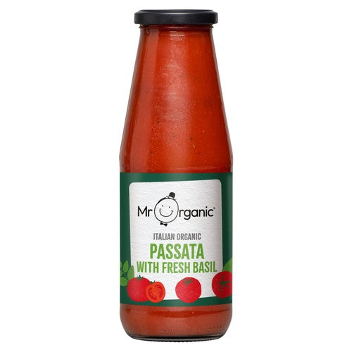 Mr Organic Italian Passata & Basil 690g (Pack of 2)