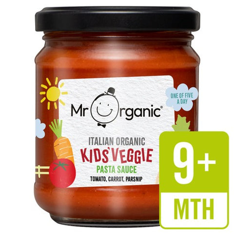 Mr Organic Kids Pasta Sauce Tomato, Carrot & Parsnip 9 months+ 200g (Pack of 2)