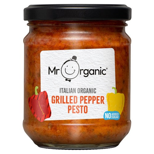 Mr Organic Red Pepper Pesto 190g (Pack of 2)