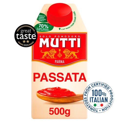 Mutti Classic Italian Tomato Passata 500g (Pack of 3)