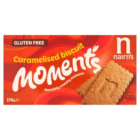 Nairn's Gluten Free Caramelised Biscuit Moments 170g (Pack of 2)