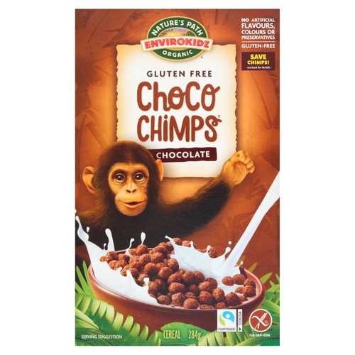 Nature's Path Envirokidz Organic Chocolate Choco Chimps Cereal 284g (Pack 3)